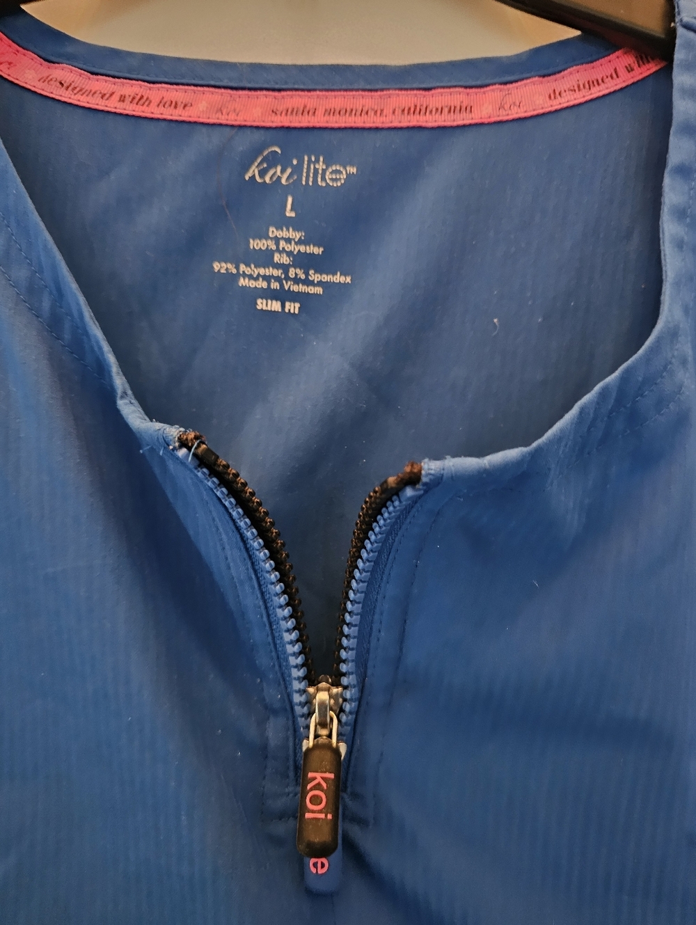 Kpi Lite Serenity Scrub Top With Spirit Yoga Style Pant In Royal Blue - Picture 4 of 4